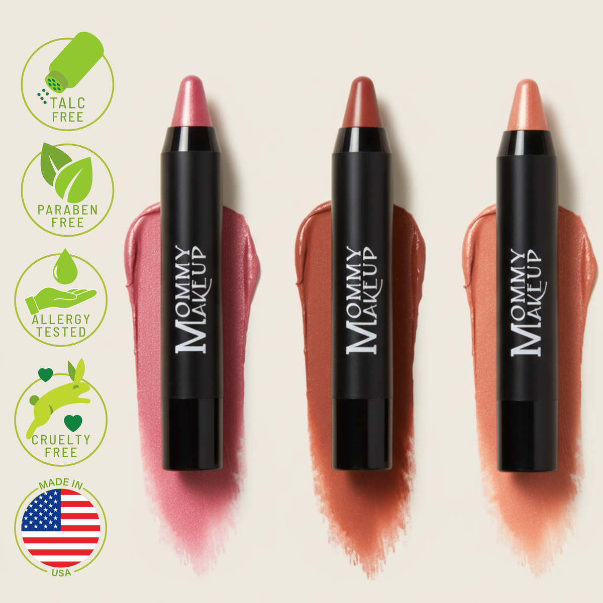 Triple Sticks Lipstick, Cream Blush, and Treatment in Pink-a-boo